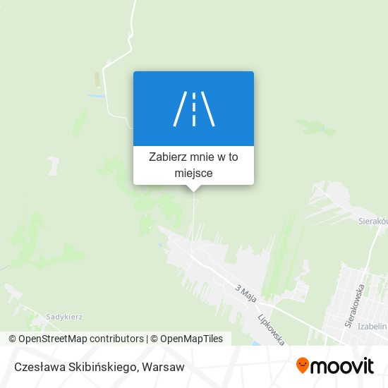 Mapa Czesława Skibińskiego