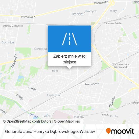 Mapa Generała Jana Henryka Dąbrowskiego