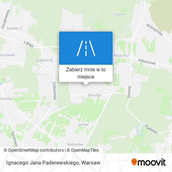 Mapa Ignacego Jana Paderewskiego