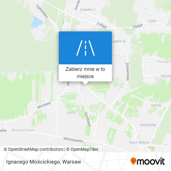 Mapa Ignacego Mościckiego