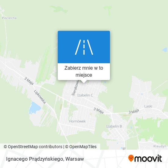 Mapa Ignacego Prądzyńskiego