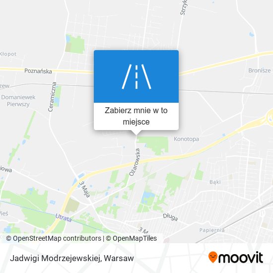 Mapa Jadwigi Modrzejewskiej