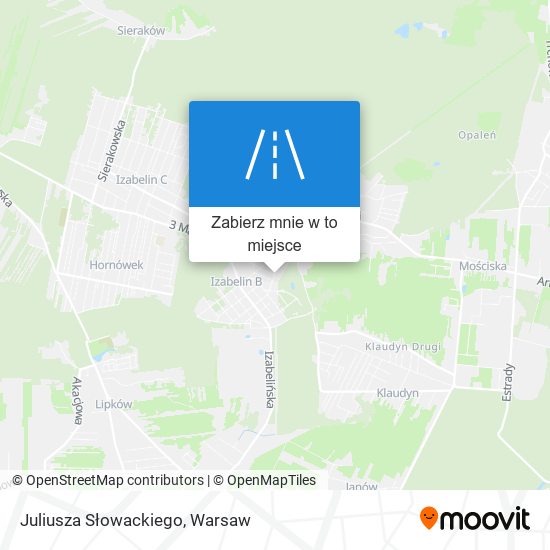 Mapa Juliusza Słowackiego