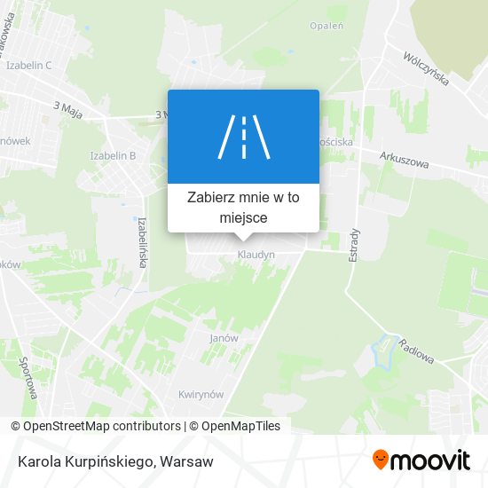 Mapa Karola Kurpińskiego