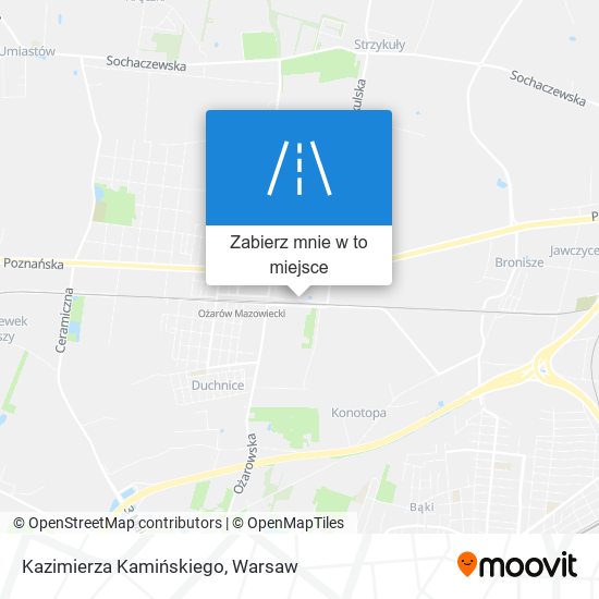 Mapa Kazimierza Kamińskiego