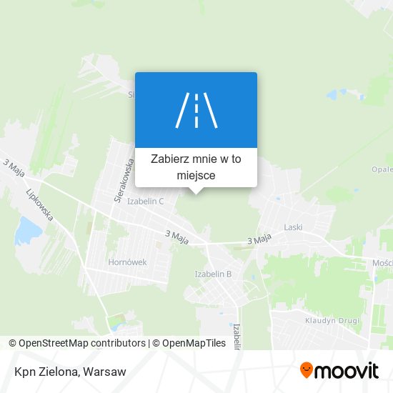 Mapa Kpn Zielona