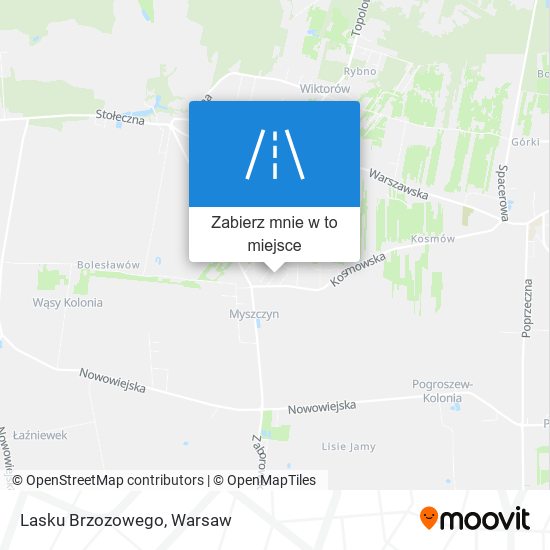 Mapa Lasku Brzozowego