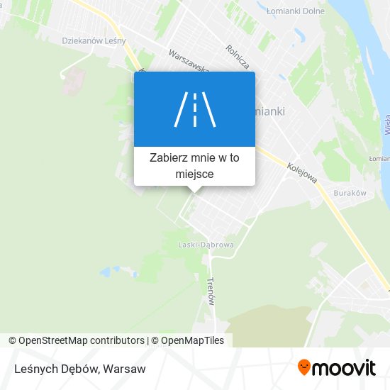 Mapa Leśnych Dębów