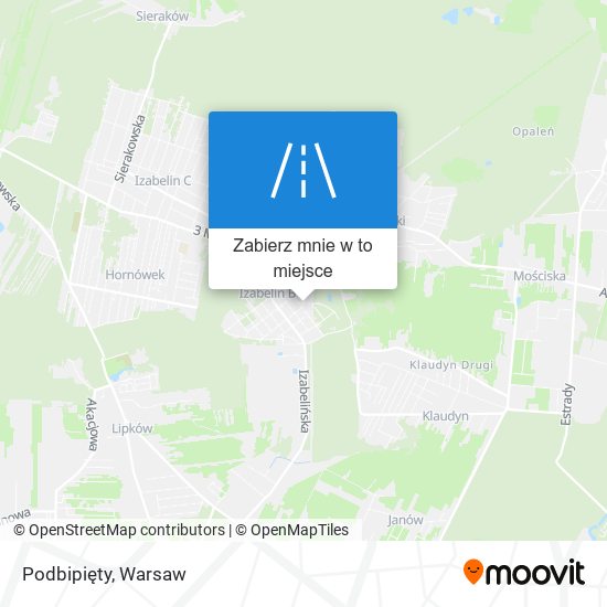 Mapa Podbipięty