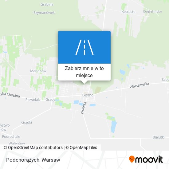 Mapa Podchorążych