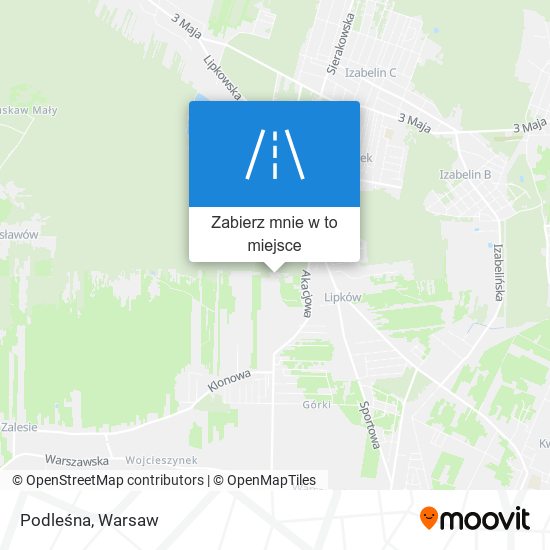 Mapa Podleśna