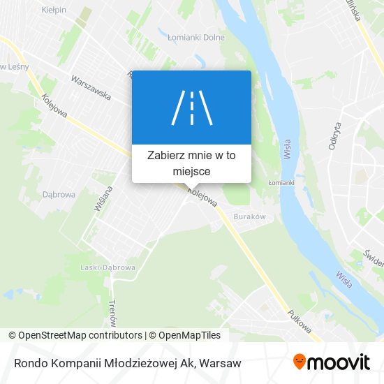 Mapa Rondo Kompanii Młodzieżowej Ak