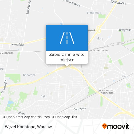 Mapa Węzeł Konotopa