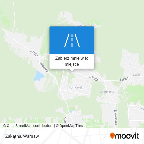 Mapa Zakątna