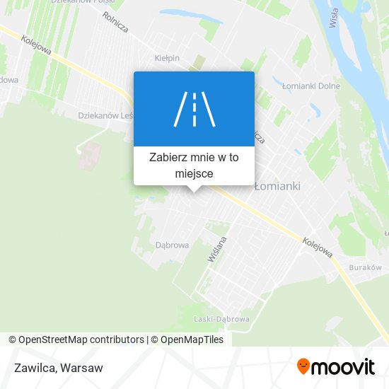 Mapa Zawilca