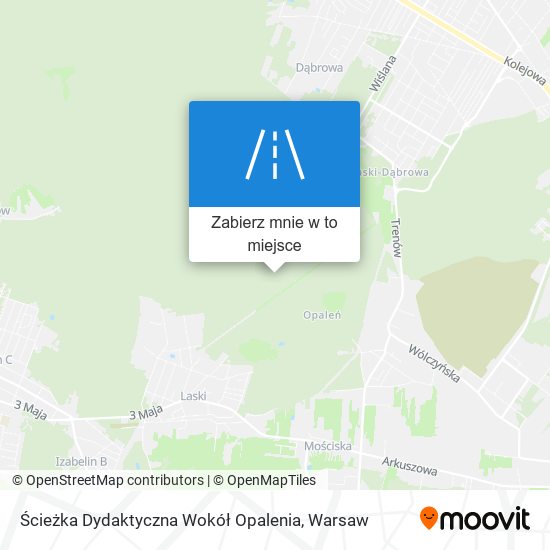 Mapa Ścieżka Dydaktyczna Wokół Opalenia