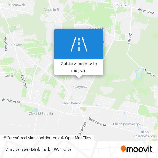 Mapa Żurawiowe Mokradła