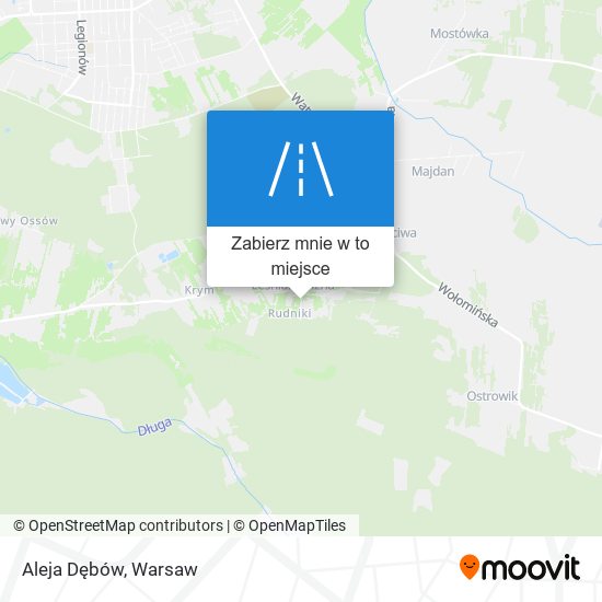 Mapa Aleja Dębów