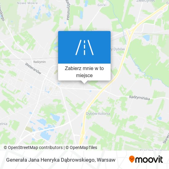 Mapa Generała Jana Henryka Dąbrowskiego