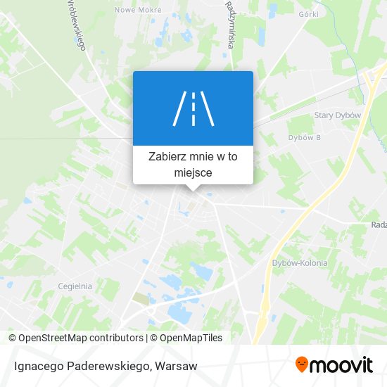 Mapa Ignacego Paderewskiego