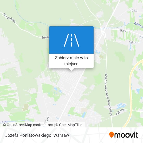 Mapa Józefa Poniatowskiego