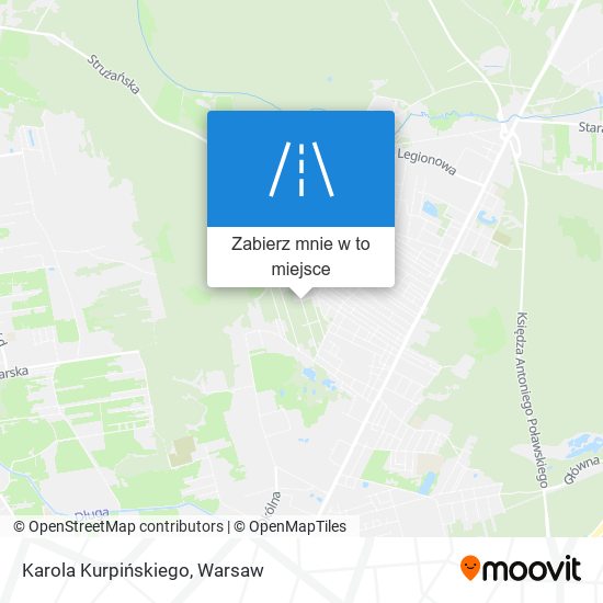 Mapa Karola Kurpińskiego