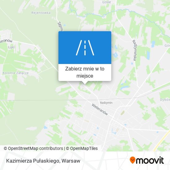 Mapa Kazimierza Pułaskiego