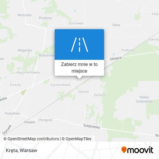 Mapa Kręta