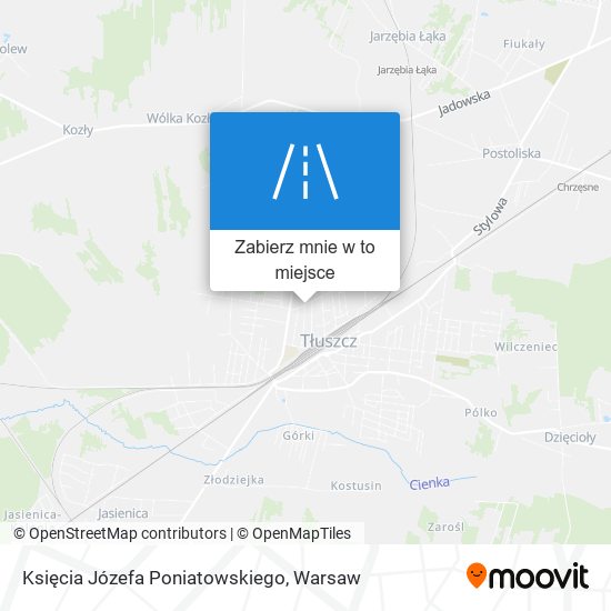 Mapa Księcia Józefa Poniatowskiego