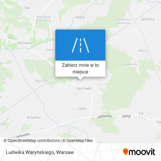 Mapa Ludwika Waryńskiego