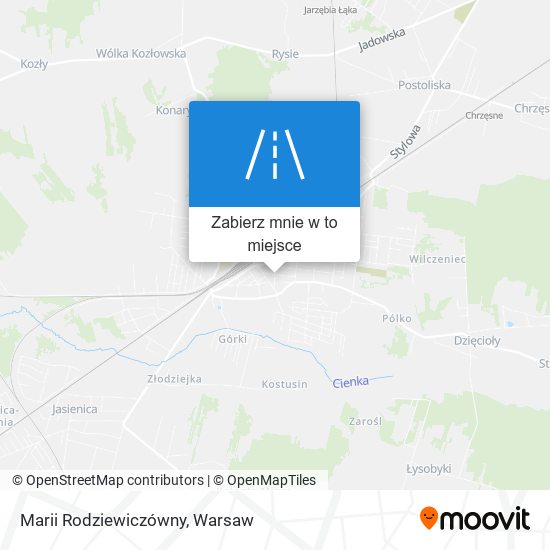 Mapa Marii Rodziewiczówny