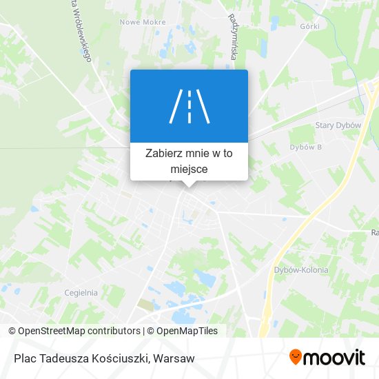 Mapa Plac Tadeusza Kościuszki