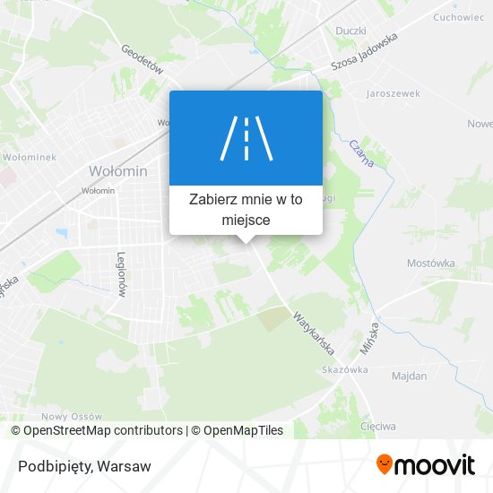 Mapa Podbipięty