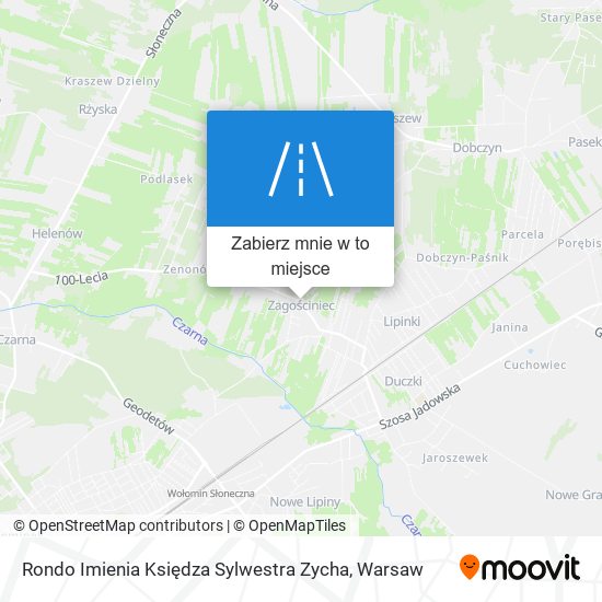 Mapa Rondo Imienia Księdza Sylwestra Zycha