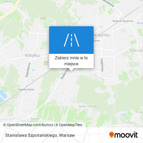 Mapa Stanisława Szpotańskiego