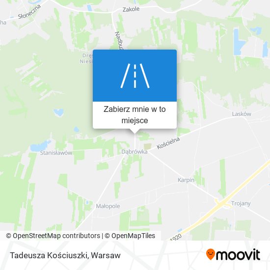 Mapa Tadeusza Kościuszki