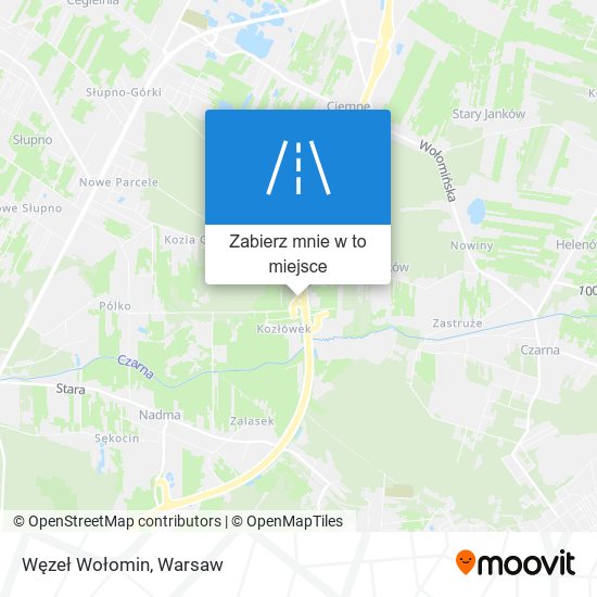 Mapa Węzeł Wołomin