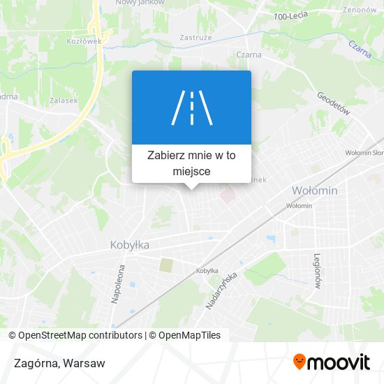 Mapa Zagórna