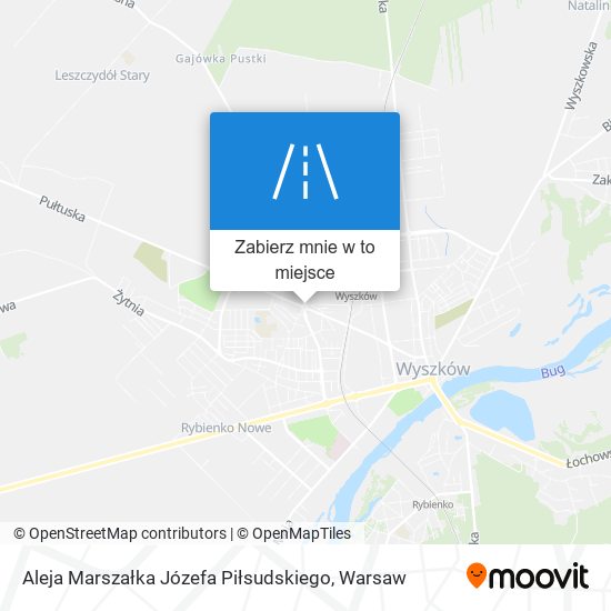 Mapa Aleja Marszałka Józefa Piłsudskiego