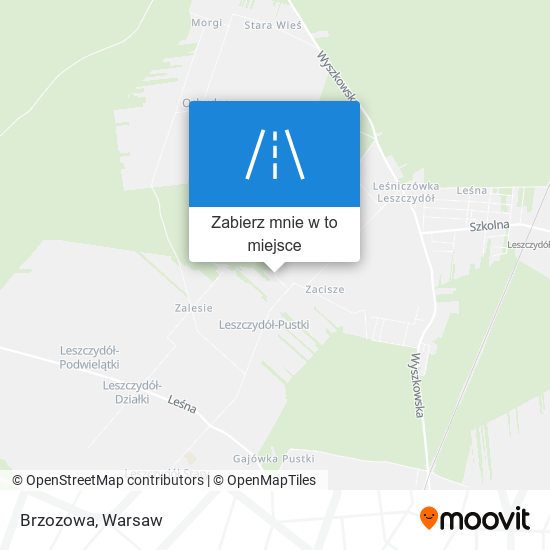 Mapa Brzozowa