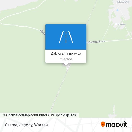 Mapa Czarnej Jagody