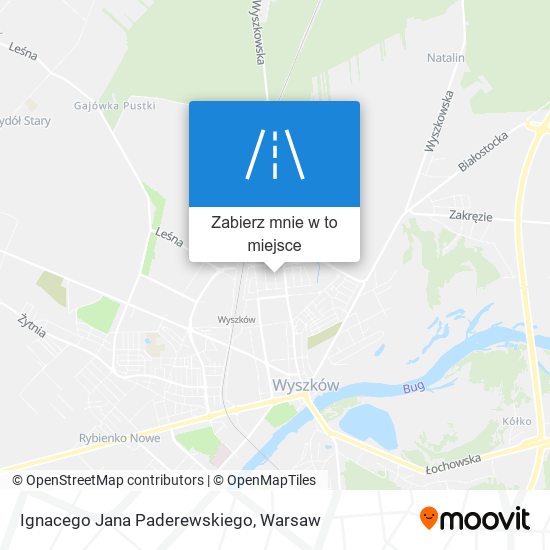 Mapa Ignacego Jana Paderewskiego