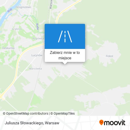 Mapa Juliusza Słowackiego