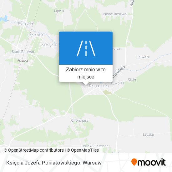 Mapa Księcia Józefa Poniatowskiego