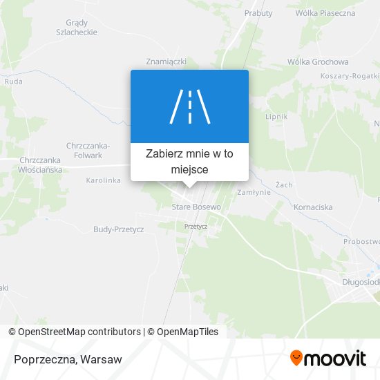 Mapa Poprzeczna