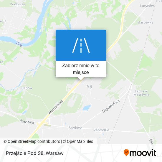 Mapa Przejście Pod S8