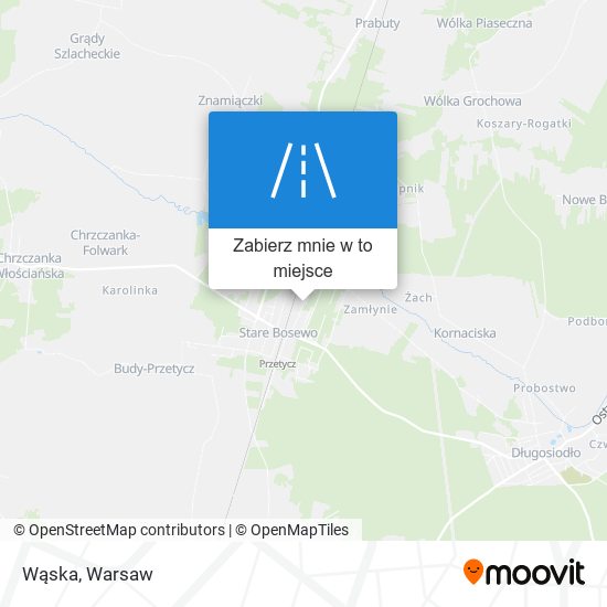 Mapa Wąska