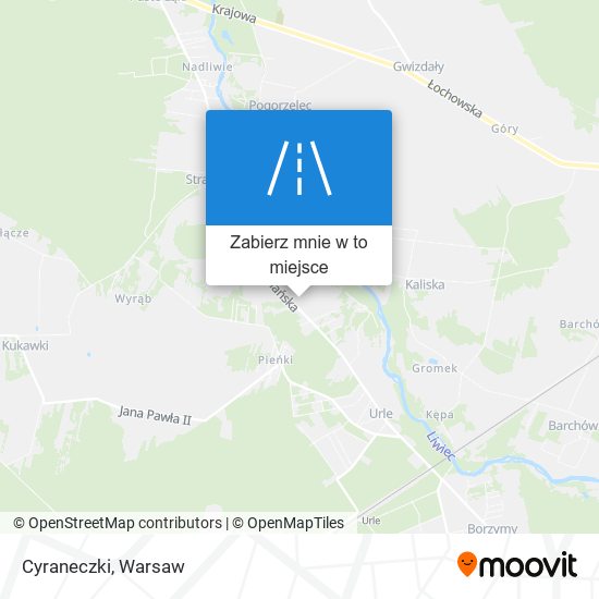 Mapa Cyraneczki