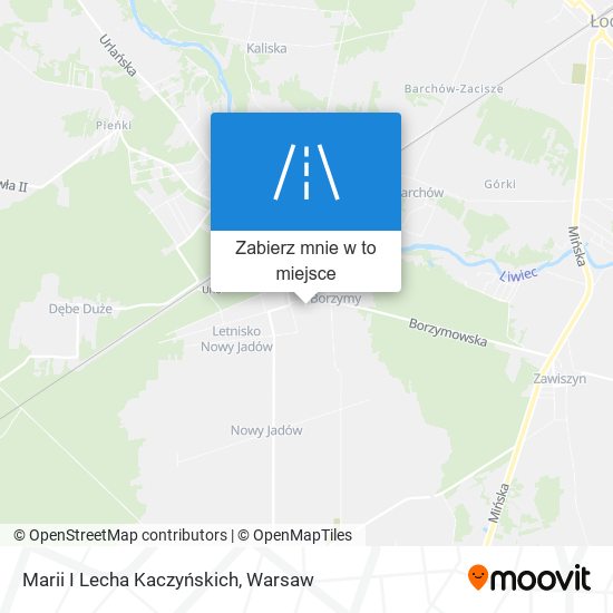 Mapa Marii I Lecha Kaczyńskich