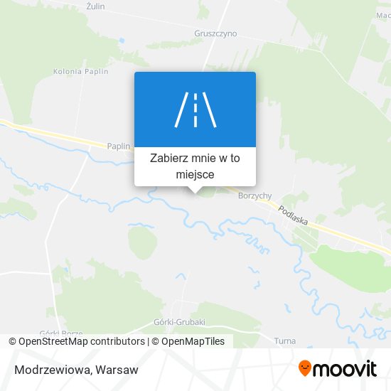 Mapa Modrzewiowa